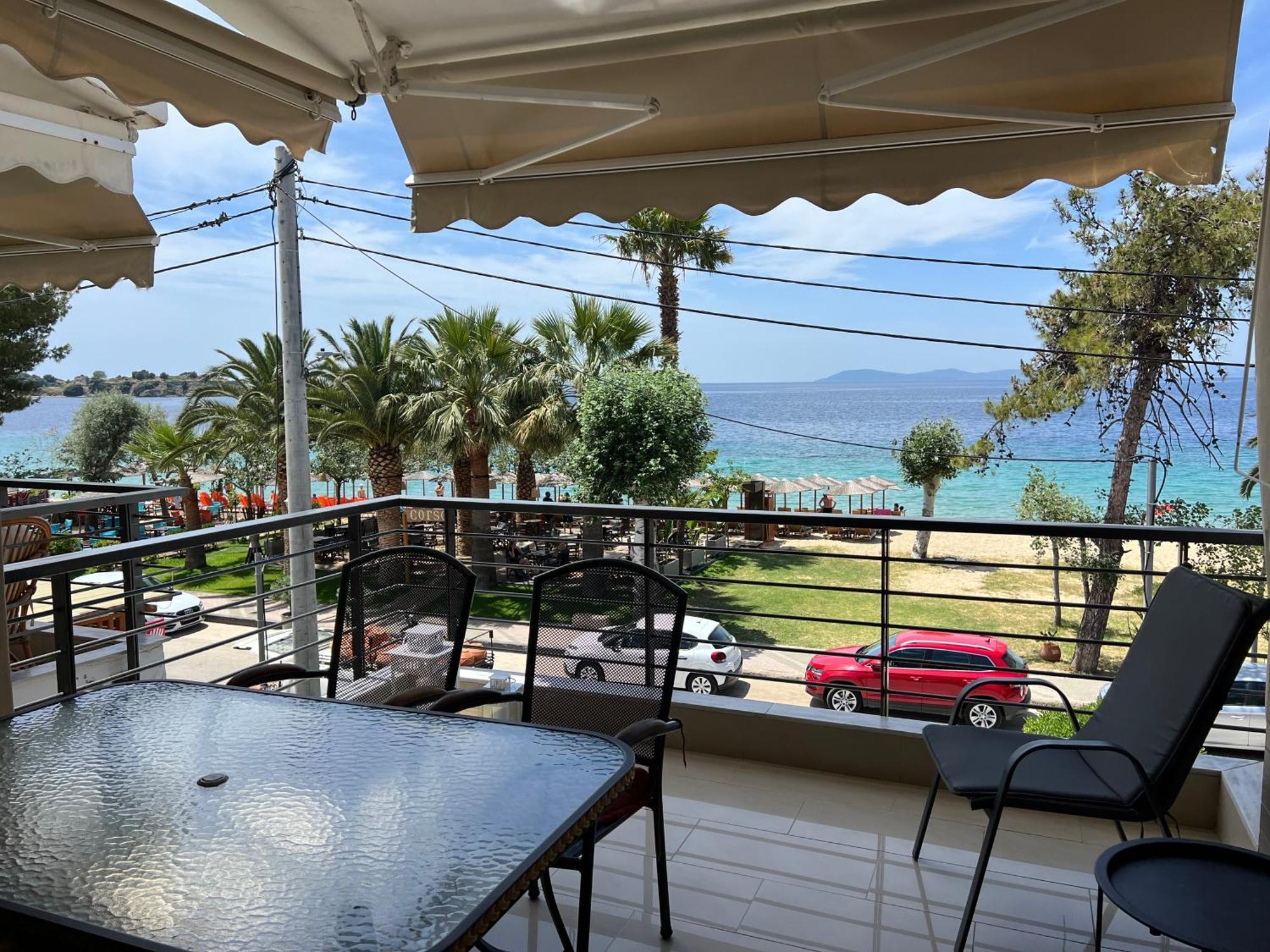 Two-Storey Beachfront Maisonette Toroni Exterior photo